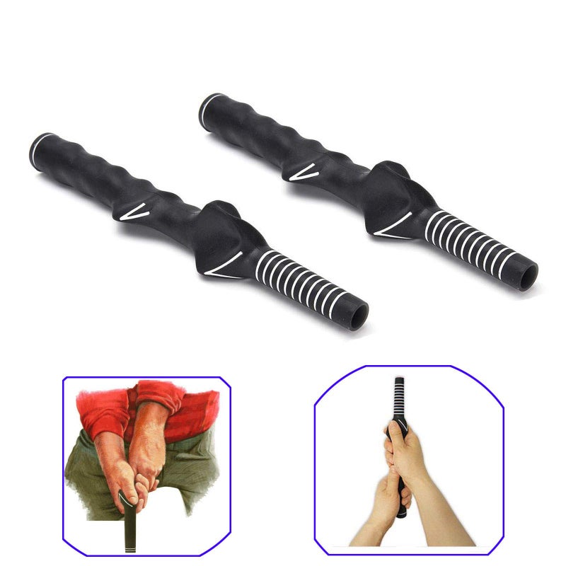 SUNTRADE Golf Club Grip Golf Swing Trainer Training Grip,Teaching Right-Handed Practice Aid,Set of 2 - Image 1